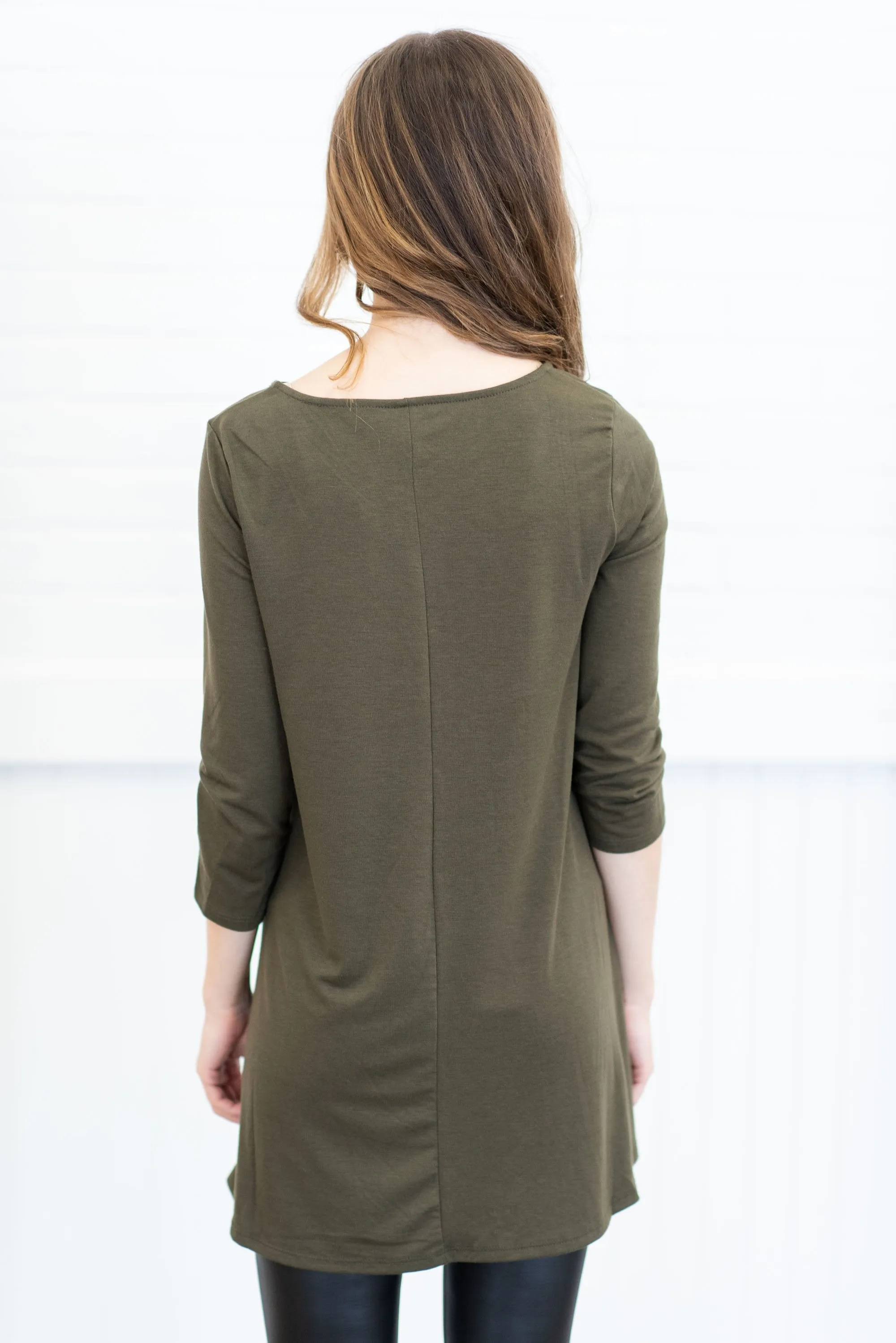Mind The Details Top, Dark Olive