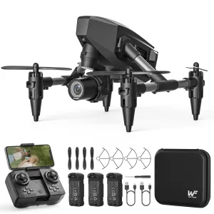 Mini Drone for Beginners Adults Small RC Drone HD FPV Quadcopter with Optical Flow Positioning, 3 Batteries, 3D Flip, One Key Start