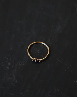 Mirta Paired Black Diamond Ring