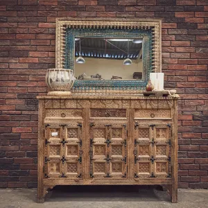 Mixed Carved sideboard with iron details