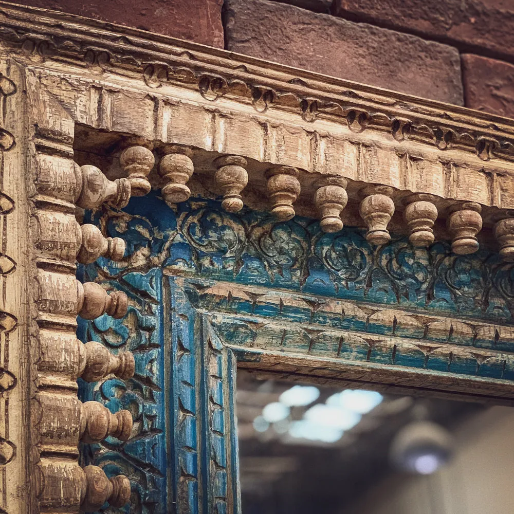 Mixed Carved sideboard with iron details