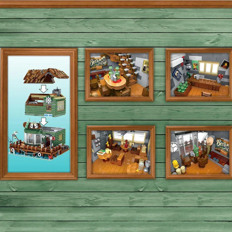 MOC City Street Expert Old Harbor Tavern Bricks Toy 30108