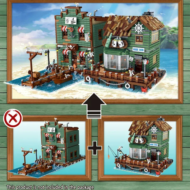 MOC City Street Expert Old Harbor Tavern Bricks Toy 30108