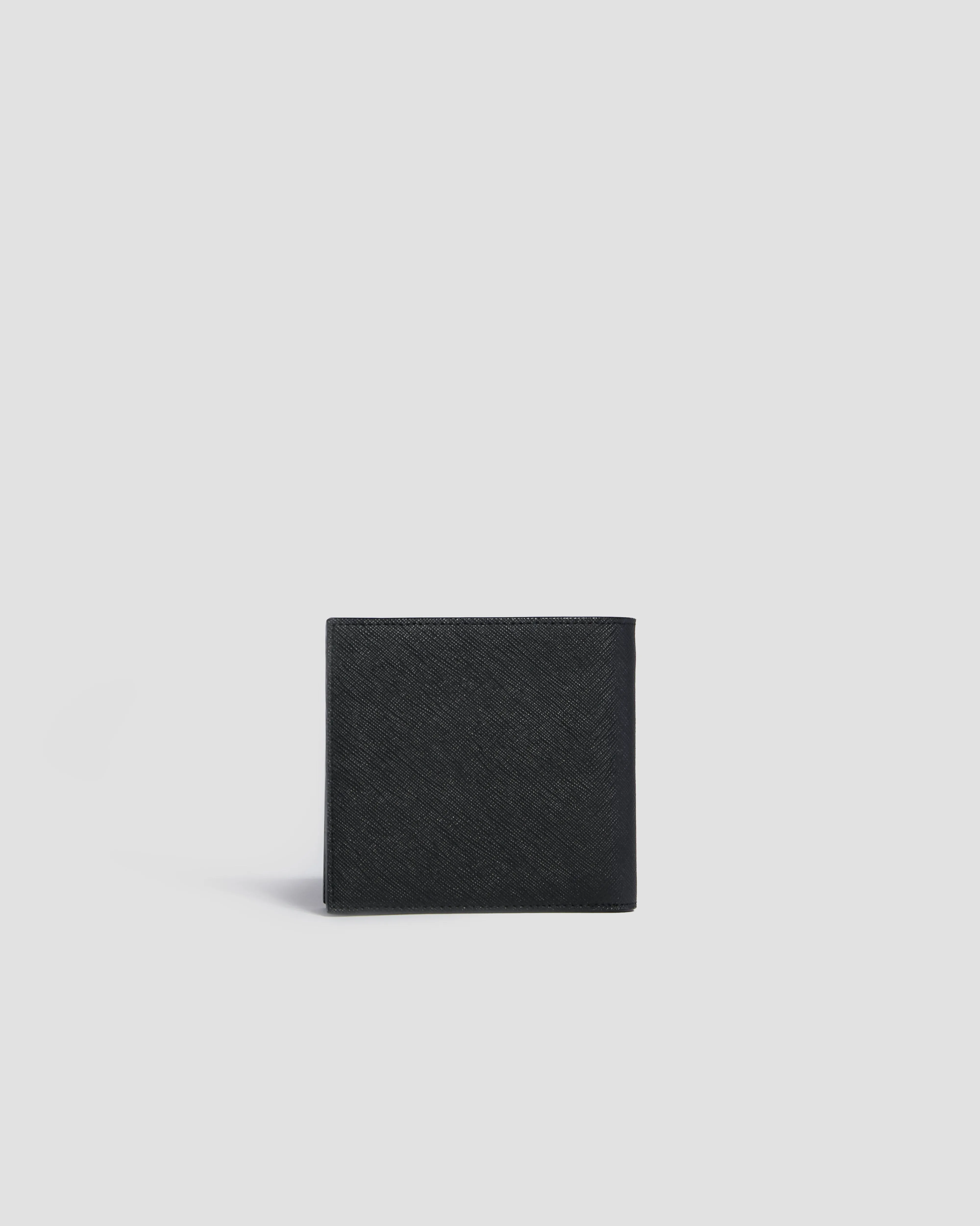 Monochrome Textured Bifold Wallet - Eight Slots