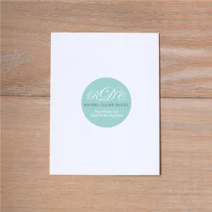 Monogram Block Personal Stickers