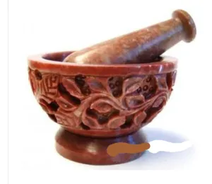 MORTAR & PESTLE SET - SOAPSTONE