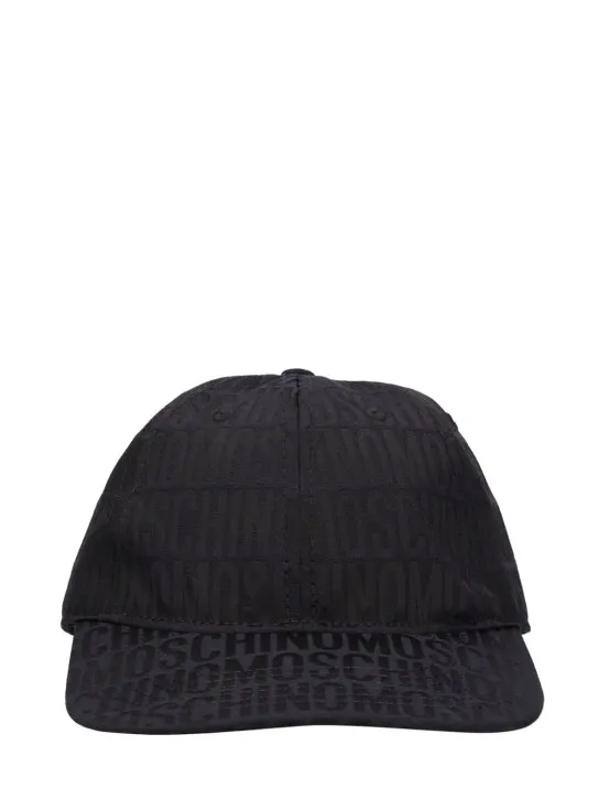 Moschino   Moschino logo jacquard nylon cap 
