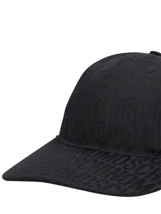 Moschino   Moschino logo jacquard nylon cap 