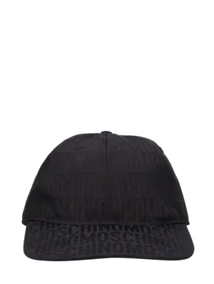 Moschino   Moschino logo jacquard nylon cap 