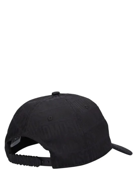 Moschino   Moschino logo jacquard nylon cap 