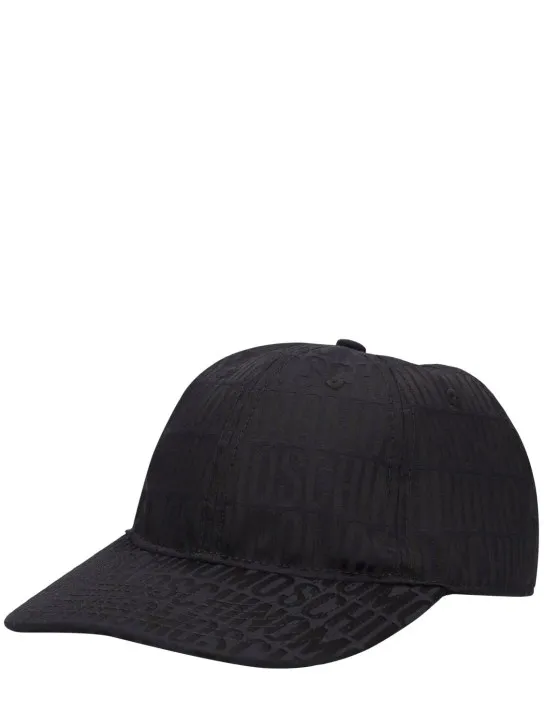 Moschino   Moschino logo jacquard nylon cap 