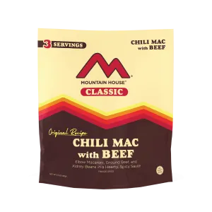 Mountain House Classic Chili Mac with Beef Pouch (4/case) | Nostalgic Taste, Modern Convenience