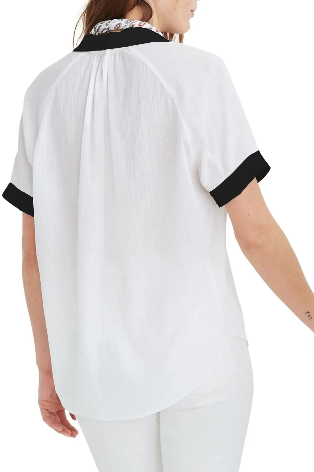 Nance Casual White Top