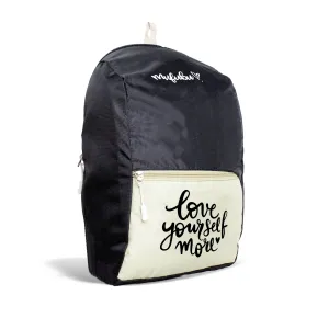 Nano Backpack 15 Ltr Love Yourself More Black   Pistachio