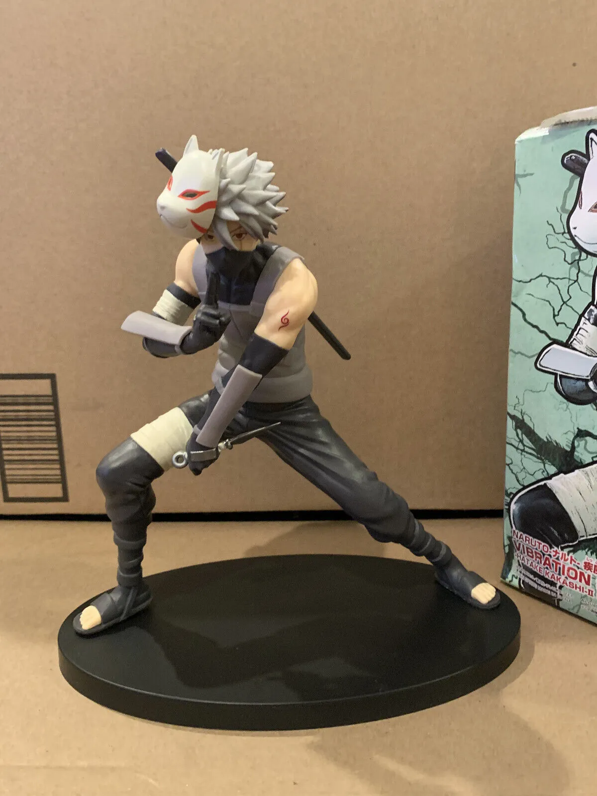 Naruto Hatake Kakashi II Anbu Black Ops Attacking Figure  | 18 CM |