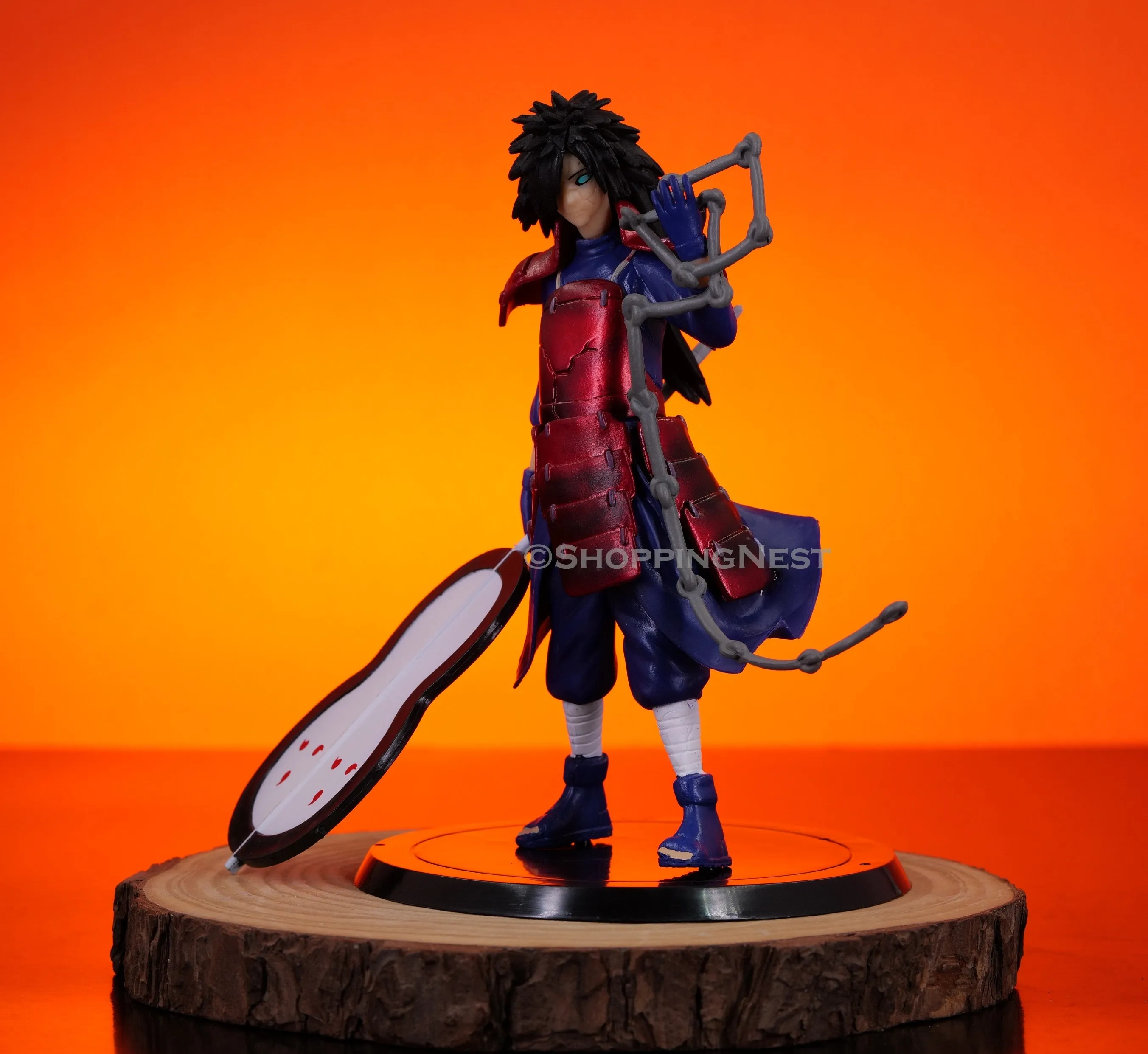 Naruto Uchiha Madara | Armoured with Weapon Action Figure |17 Cms|