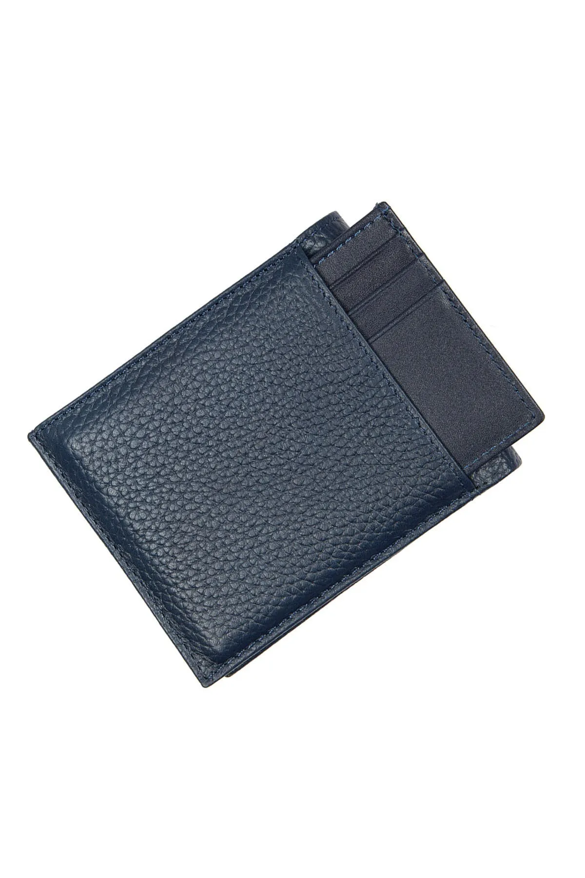 Navy Leather Wallet