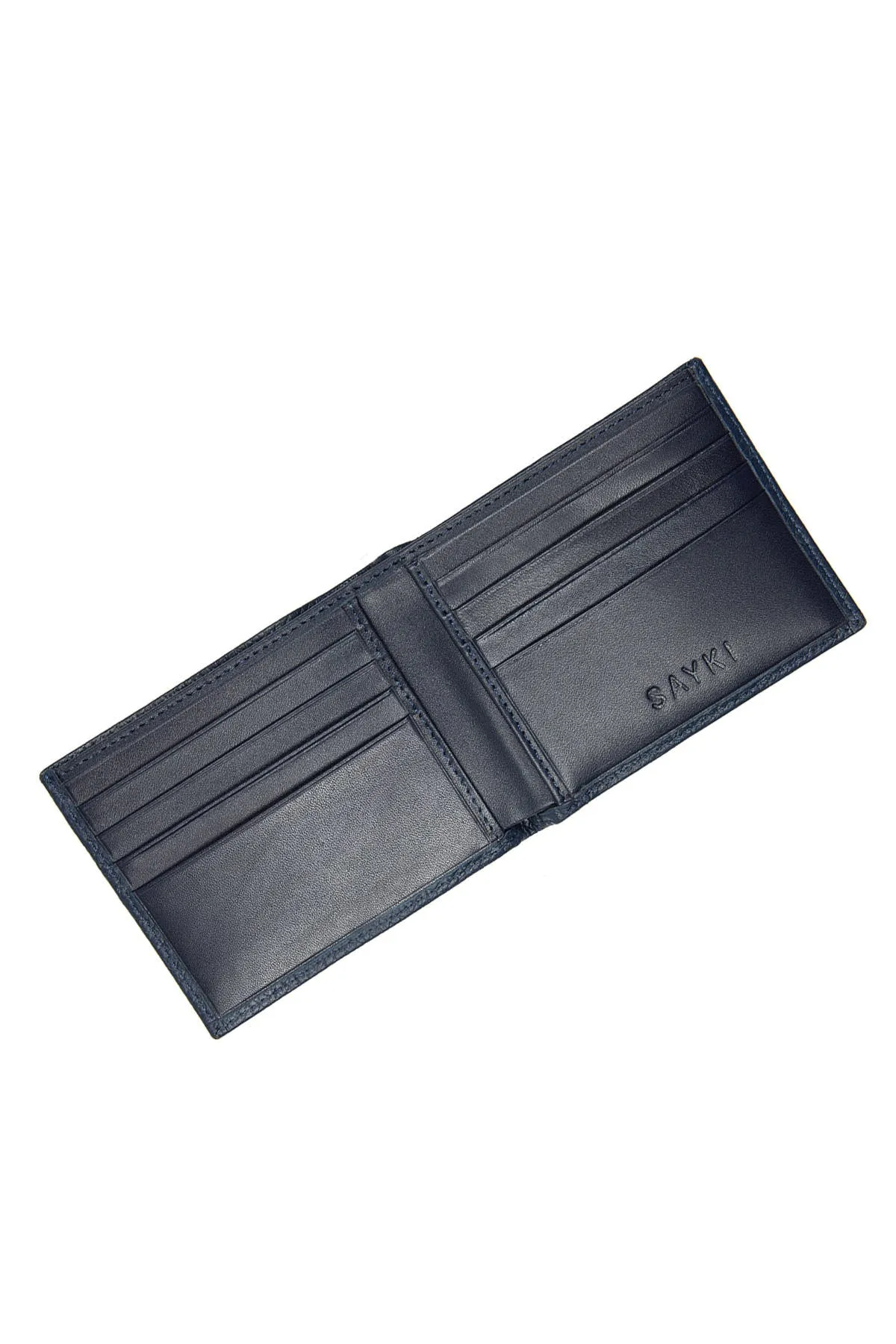 Navy Leather Wallet