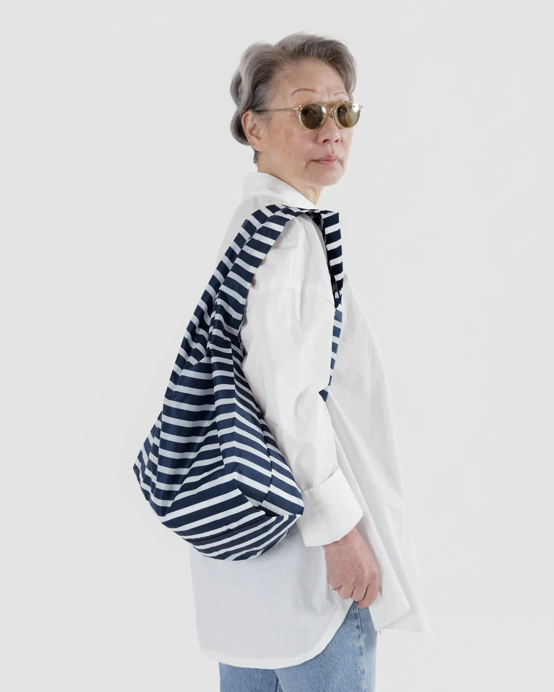 Navy Stripe Standard Bag