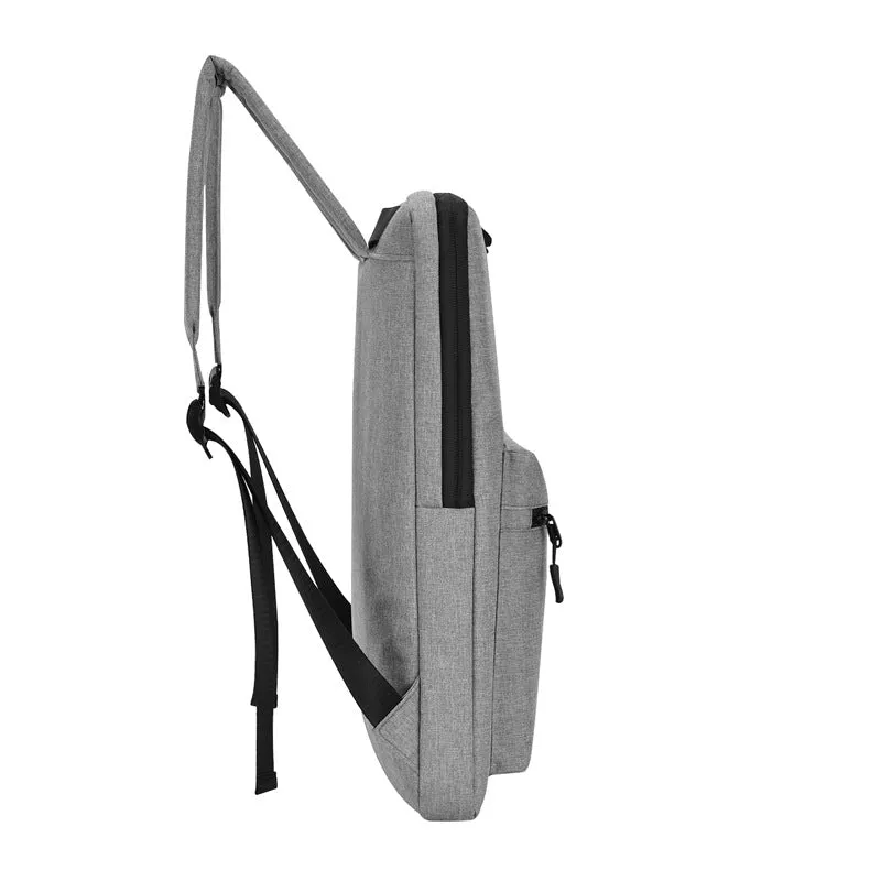 New Ultra-Thin Backpack Business Computer Nylon Men's 14-15-Inch Notebook Bag Double Back Printable Logo