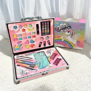 NEW UNICORN BRIEFCASE MAKE UP BOX