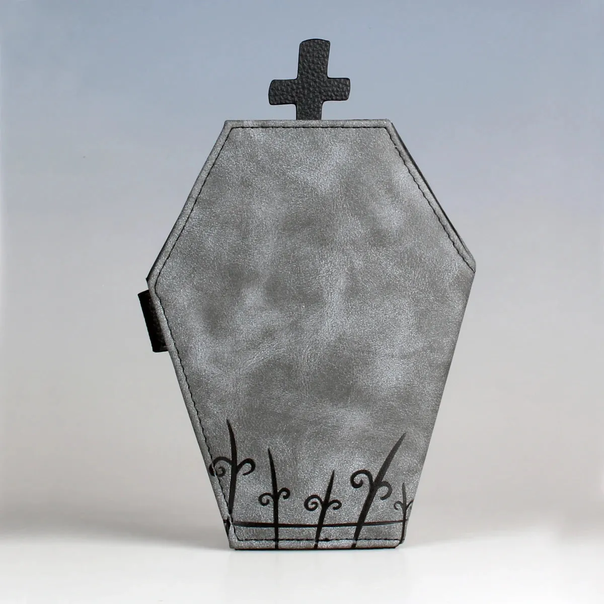 Niche Coffin shaped Handbag Wallet, Double Fold Zero Wallet, Women's Halloween Gift Wallet