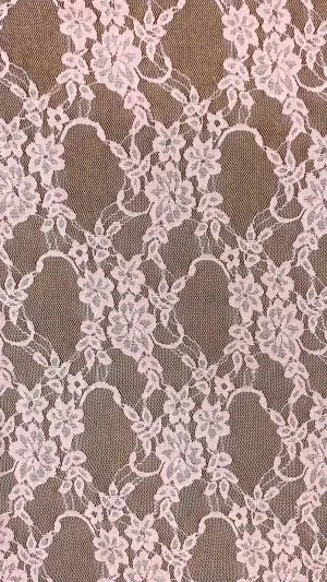 NYLON FLORAL STRETCHED LACE KNIT<br><h6>46-PINK DAISY<br>LACE3-DT**</h6>
