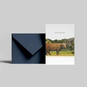 Och Aye The Moo Greeting Card