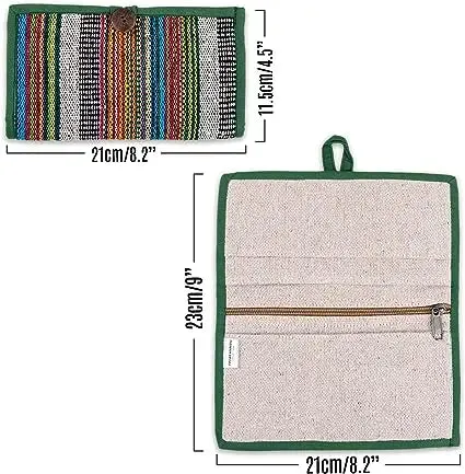 Organized Luxury for Women- Hemp Bifold Wallet