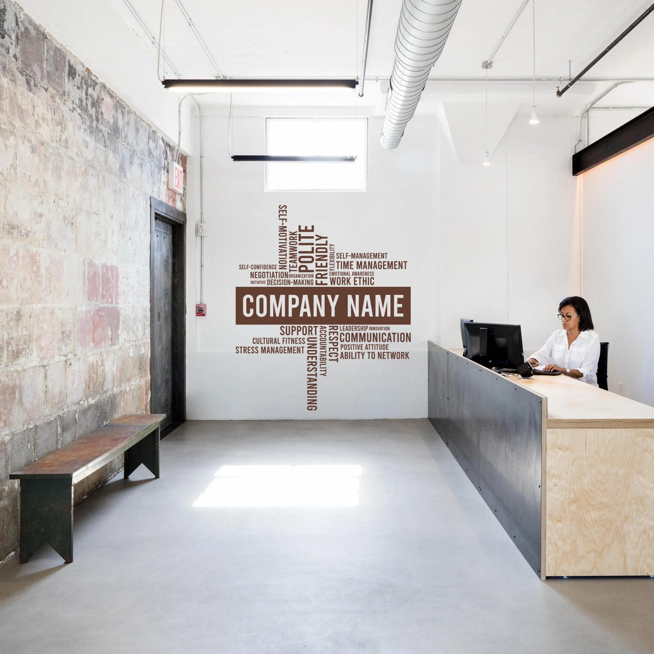 Our Value Wall Decal Office Decor Sticker