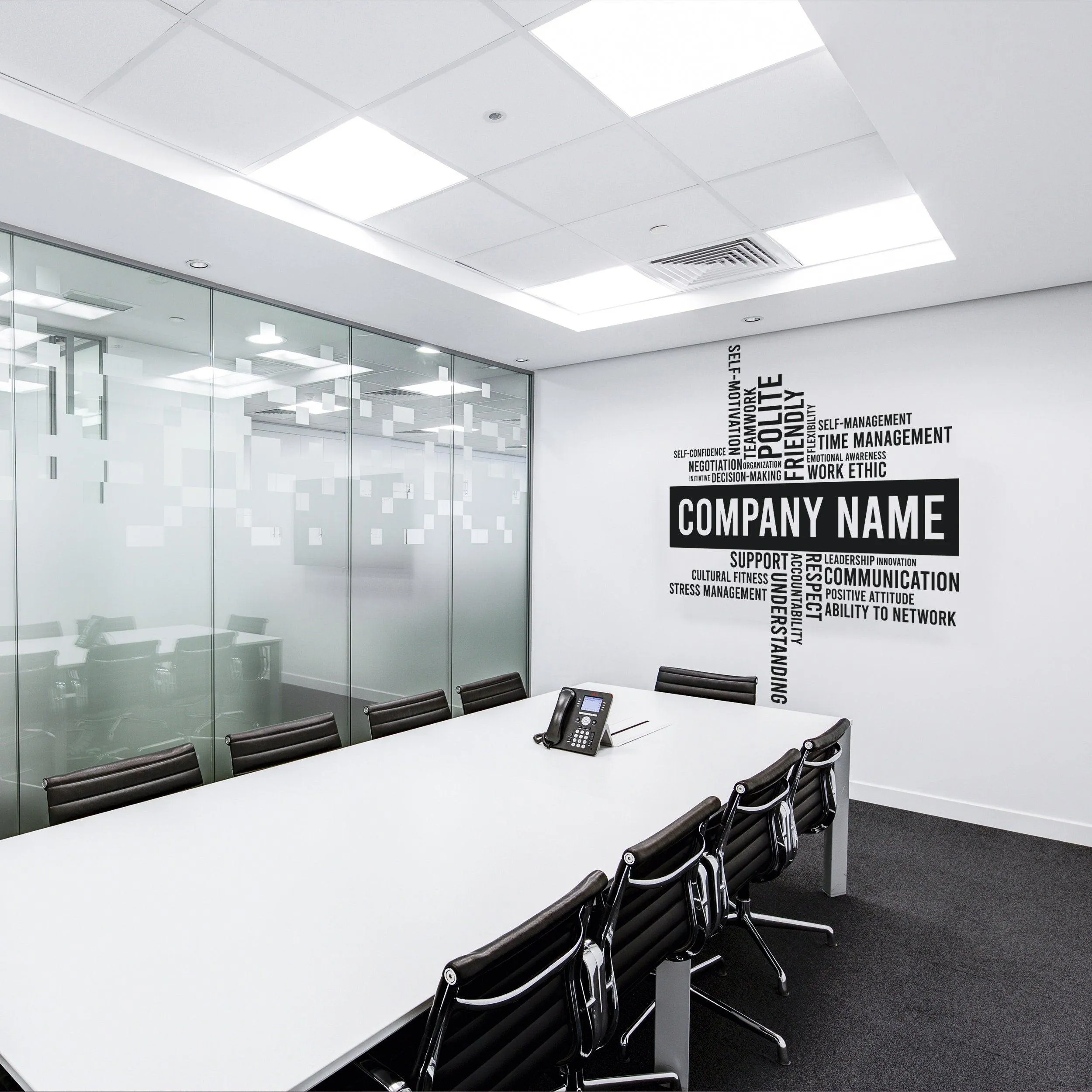 Our Value Wall Decal Office Decor Sticker