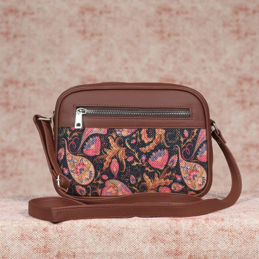 Paisley Print - Women's Office Bag & Sling Bag Combo