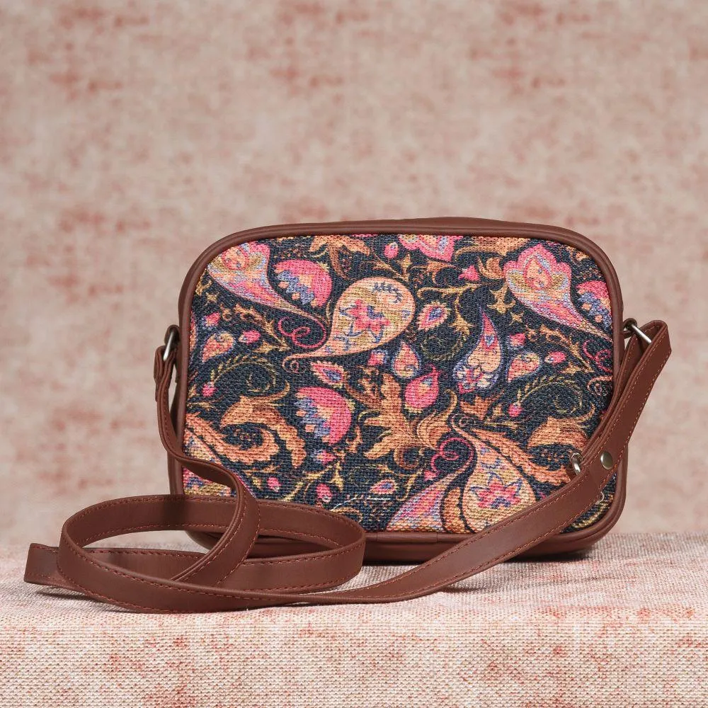Paisley Print - Women's Office Bag & Sling Bag Combo