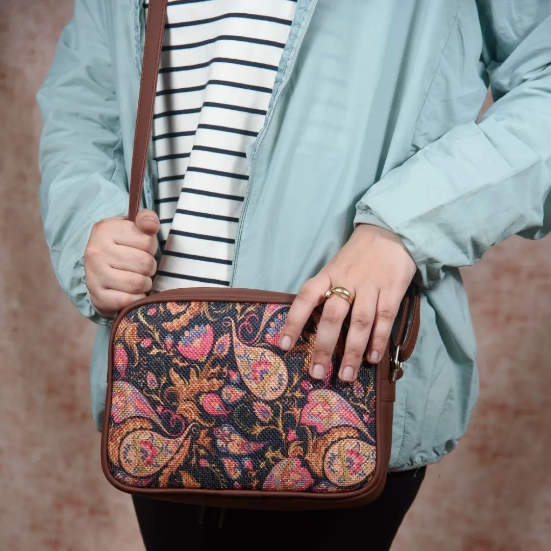 Paisley Print - Women's Office Bag & Sling Bag Combo