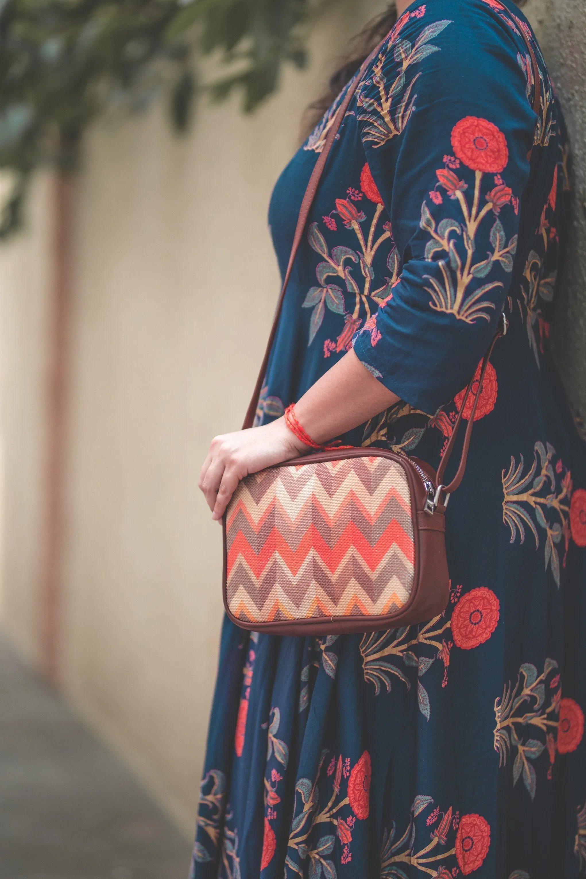 Paisley Print - Women's Office Bag & Sling Bag Combo