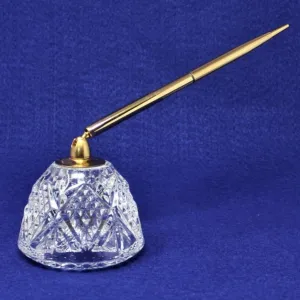 Pen Holder / Paper Weight, Cristal De Flandre, Salzburg, Lead Crystal, France