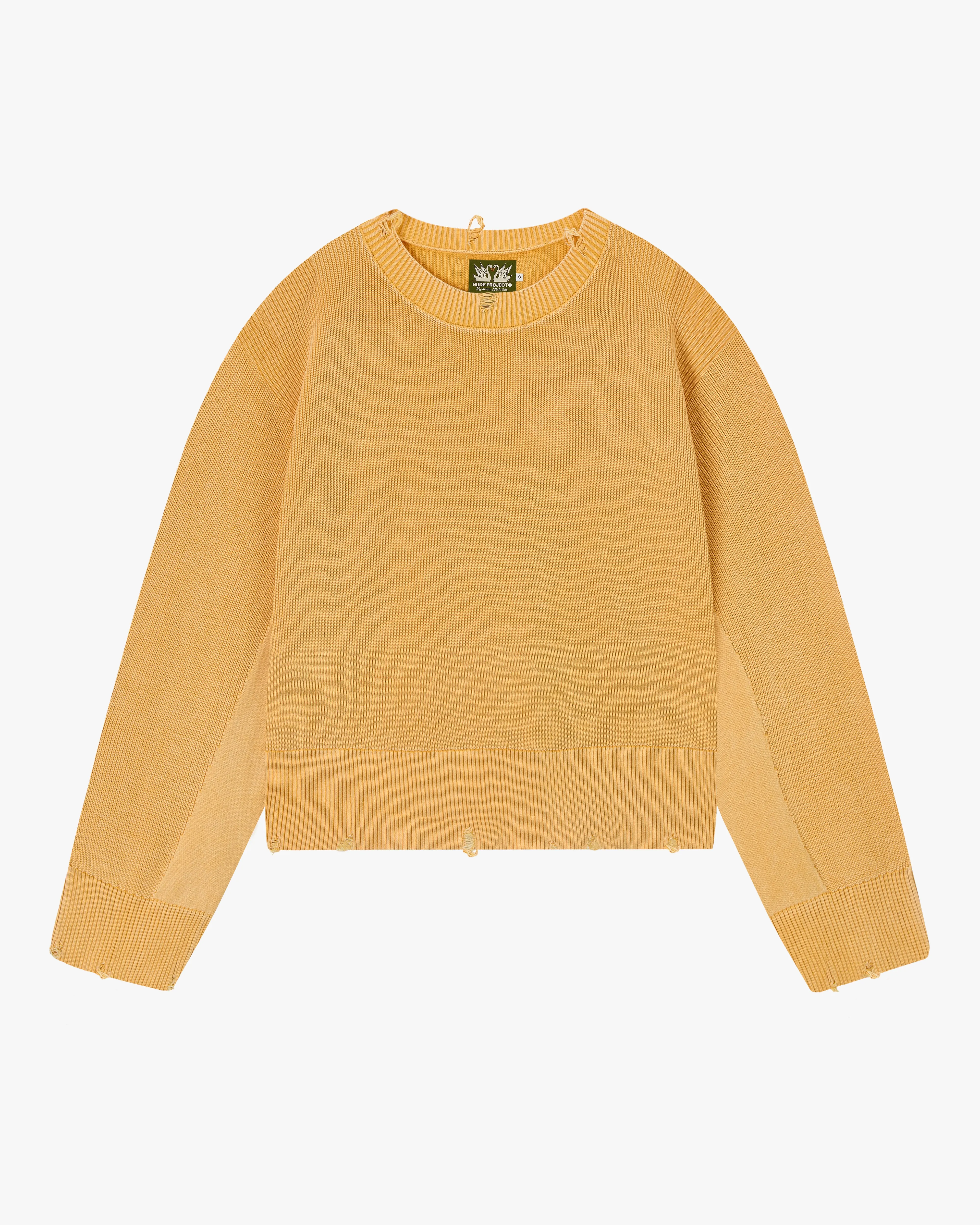 PERFECT CROPPED KNIT YELLOW