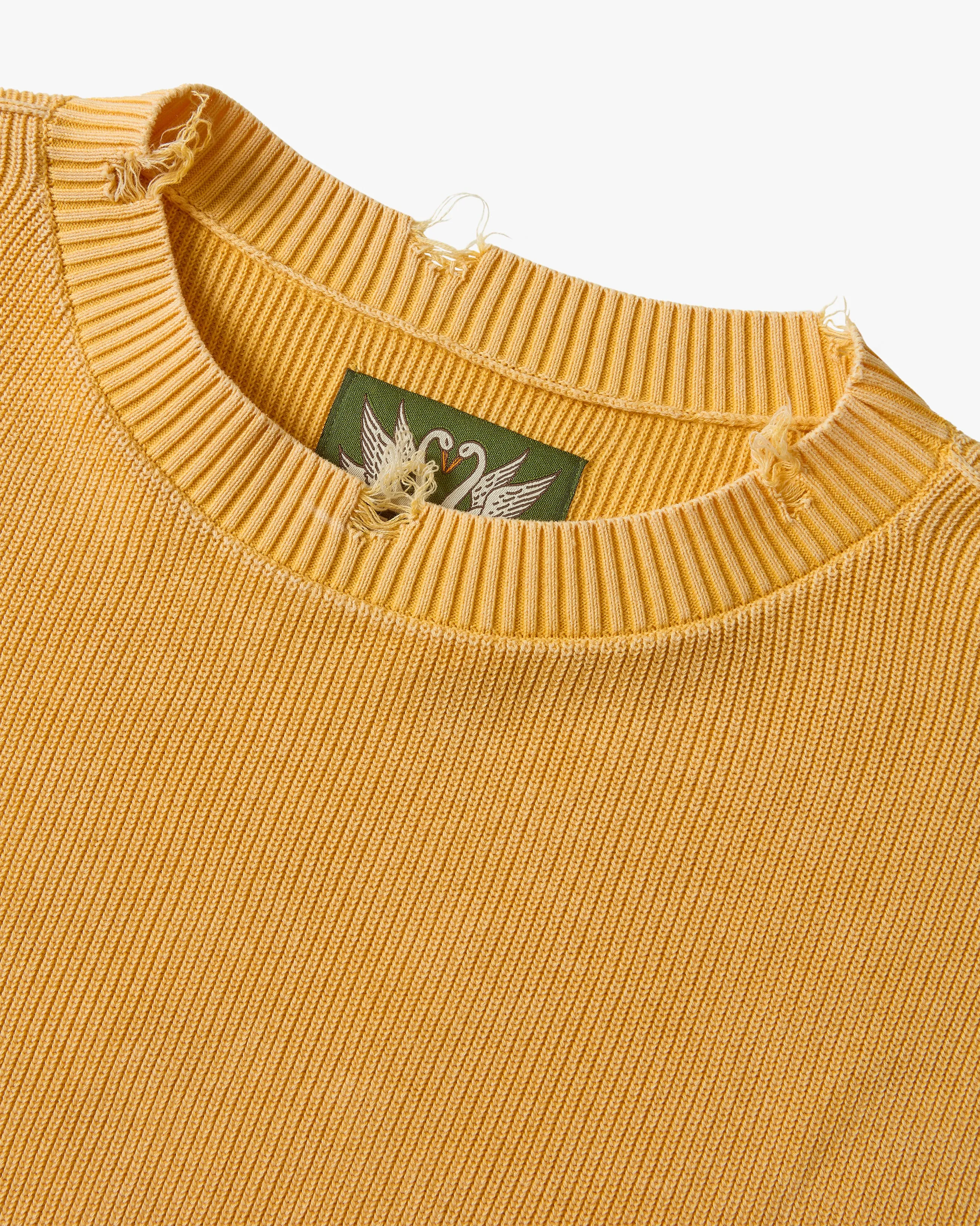 PERFECT CROPPED KNIT YELLOW