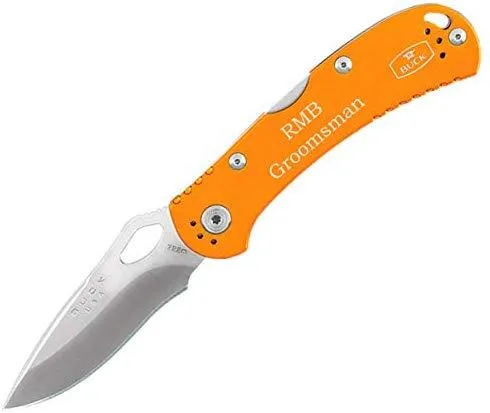 Personalized Engraving on Buck Knives Spitfire BU722, Aluminum Handle, Tactical Pocket Knife, Christmas Gifts, Fishing, Camping, Hunting, Outdoor