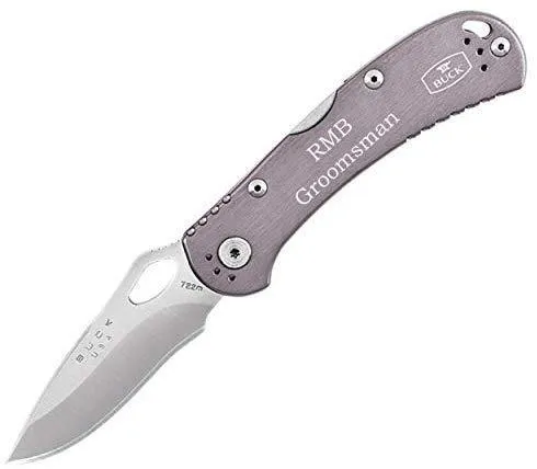 Personalized Engraving on Buck Knives Spitfire BU722, Aluminum Handle, Tactical Pocket Knife, Christmas Gifts, Fishing, Camping, Hunting, Outdoor