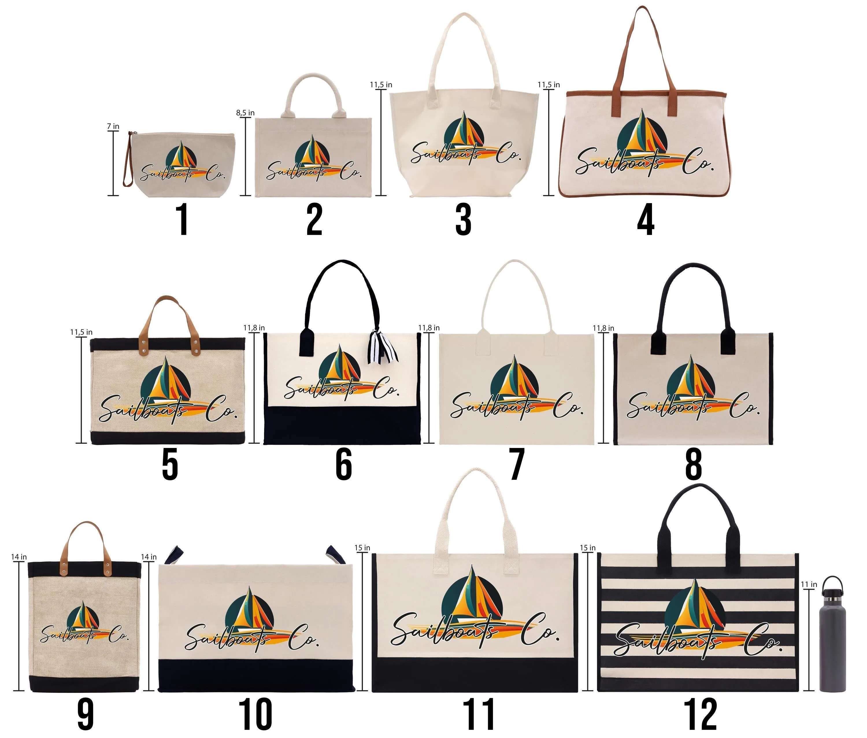 Personalized Year Mexico Cotton Canvas Tote Bag Custom Cancun Trip Bag Mexico Wedding Welcome Bag Party Favor Bags (MXTB1008)