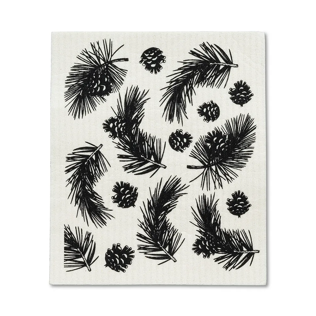 Pinecone & Branch Swedish Dish Cloths-Set of 2