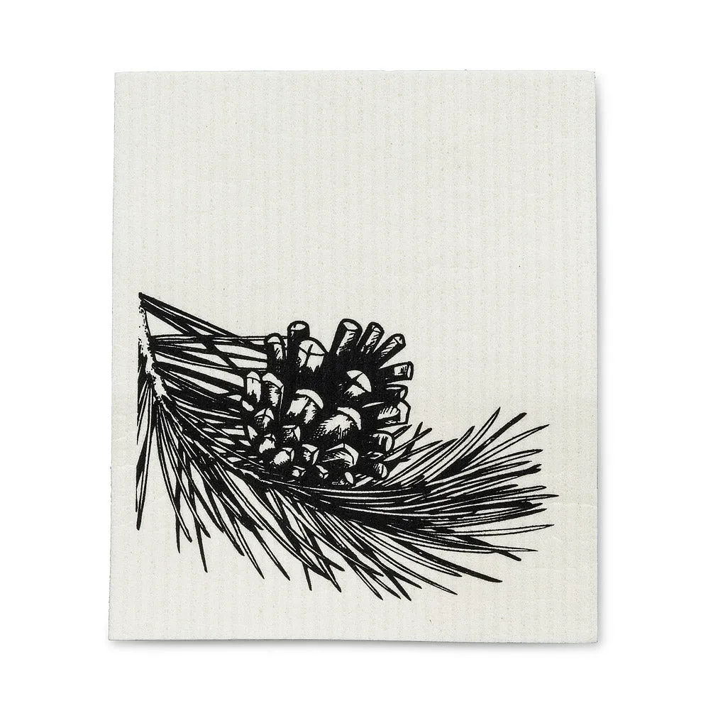 Pinecone & Branch Swedish Dish Cloths-Set of 2