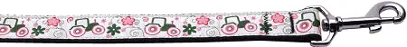 Pink Tractors Nylon Dog Leash 5-8 Inch Wide 4ft Long
