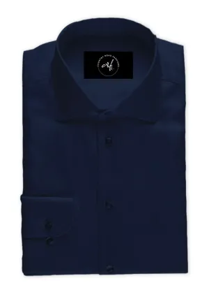 Plain Dark Navy Blue Shirt