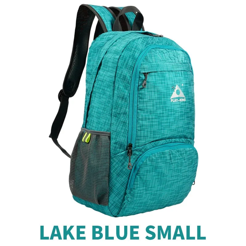 PLAYKING Lightweight Nylon Foldable Backpack Multicolor Waterproof Outdoor Sport  Camping Hiking Travel Folding Bags