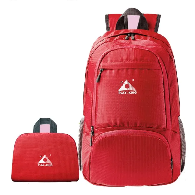PLAYKING Lightweight Nylon Foldable Backpack Multicolor Waterproof Outdoor Sport  Camping Hiking Travel Folding Bags