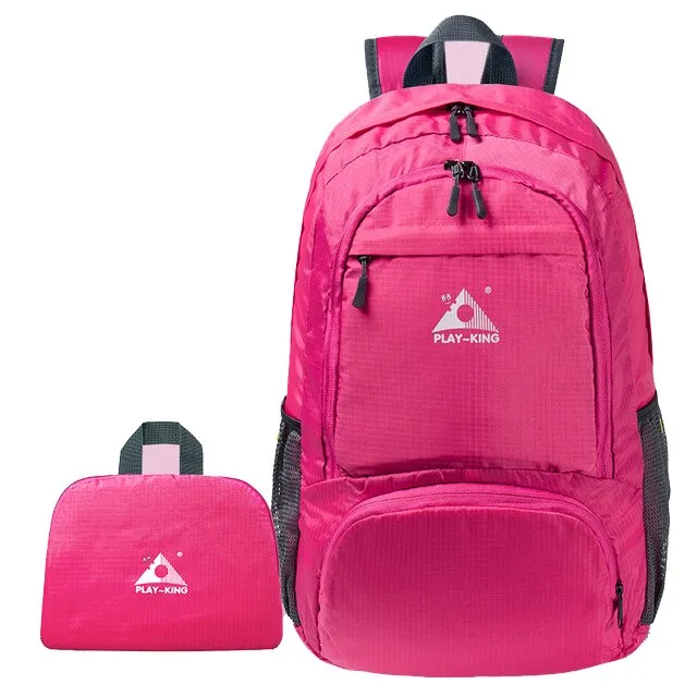PLAYKING Lightweight Nylon Foldable Backpack Multicolor Waterproof Outdoor Sport  Camping Hiking Travel Folding Bags