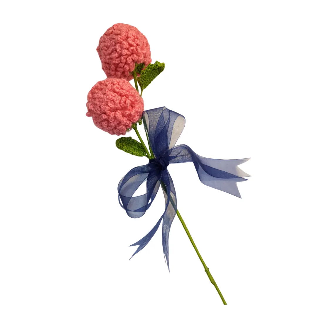 Pom pom flowers Handmade Crochet
