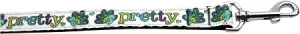 Pretty As A Peacock Nylon Dog Leash 3-8 Inch Wide 6ft Long